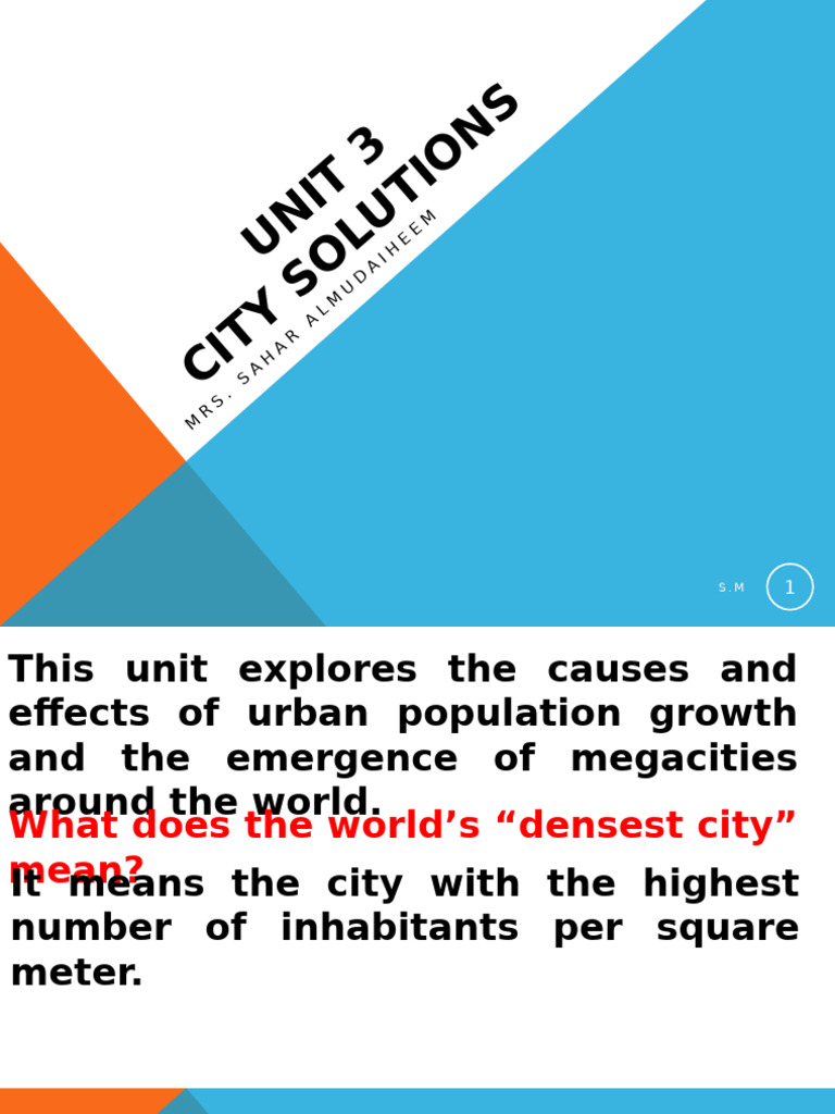 Urban Growth and Megacity Challenges | PDF | Cost Of Living | Solar Power