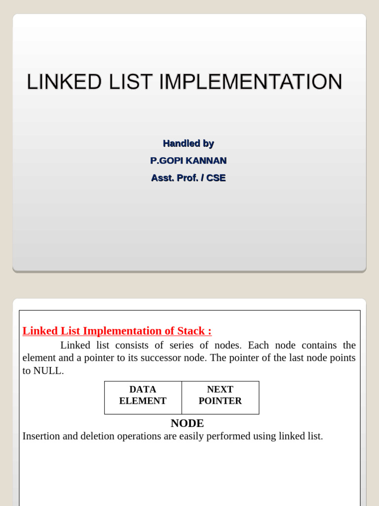 Linked List Implementation | PDF | Computer Programming | Software ...