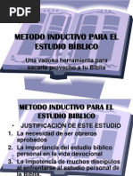 METODO INDUCTIVO PARA EL ESTUDIO BÍBLICO
