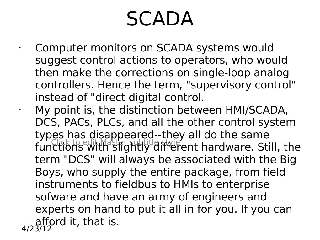 SCADA Systems and Control Technologies | PDF