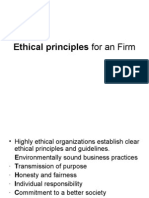 Ethical Principles For An Firm