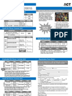 Registration Summer 2012