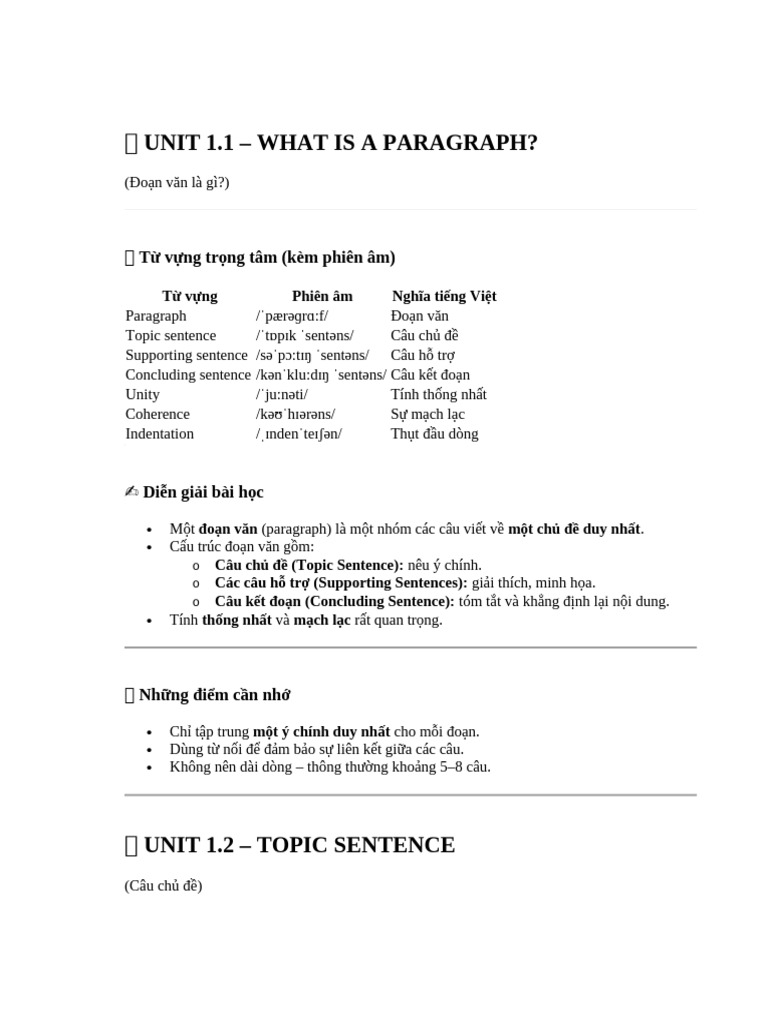 ? UNIT 1 4 Writeting | PDF
