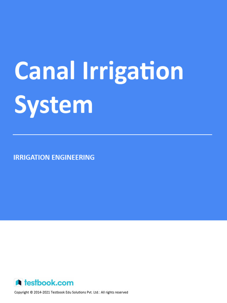 Canal Irrigation System Design Principles | PDF | Discharge (Hydrology ...