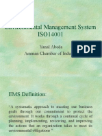 Environmental Management System ISO14001: Yanal Abeda Amman Chamber of Industry