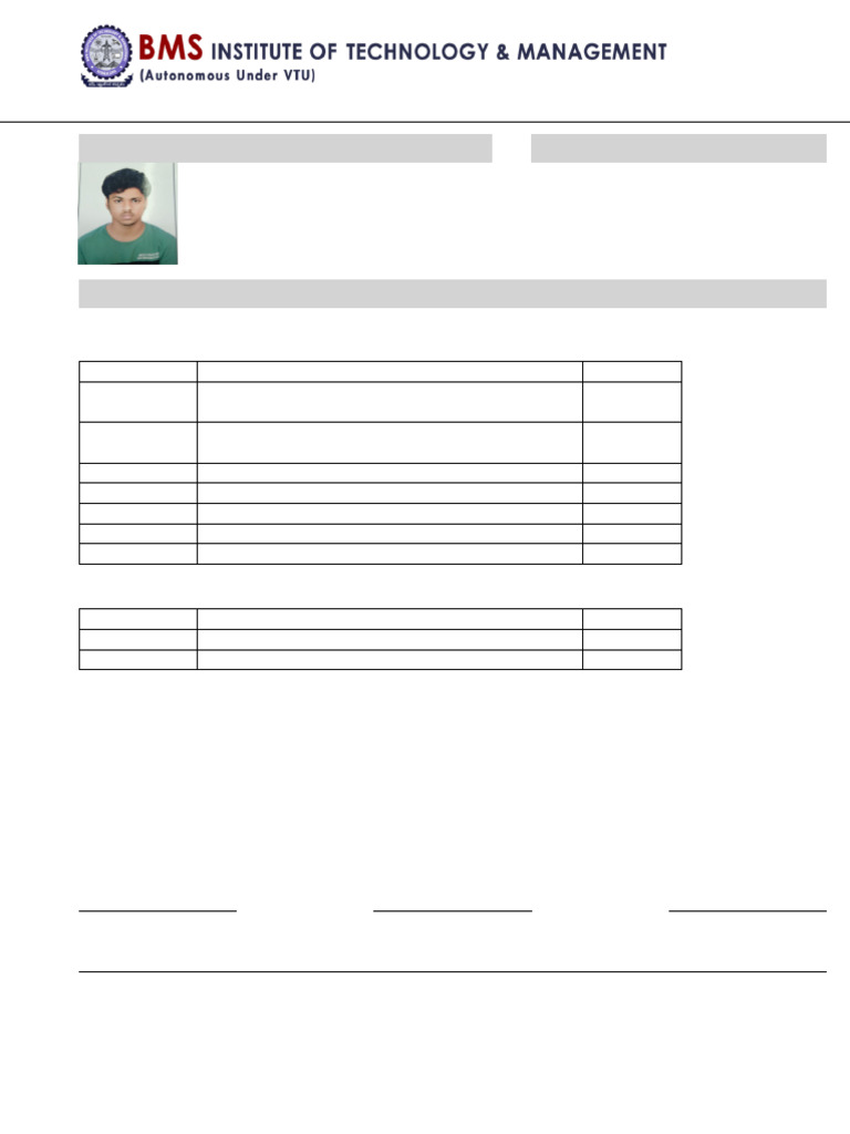 Exam Application Form for Semester 2 | PDF