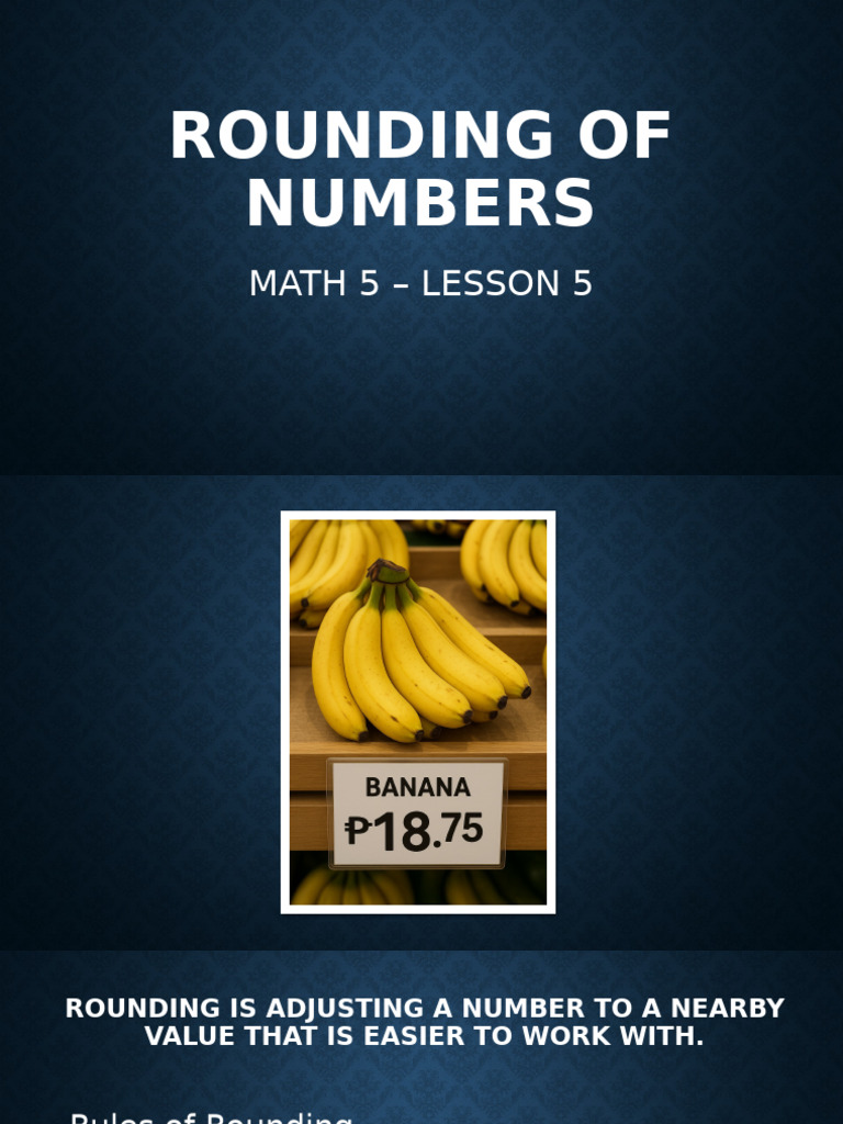 Rounding Numbers: Rules & Examples | PDF