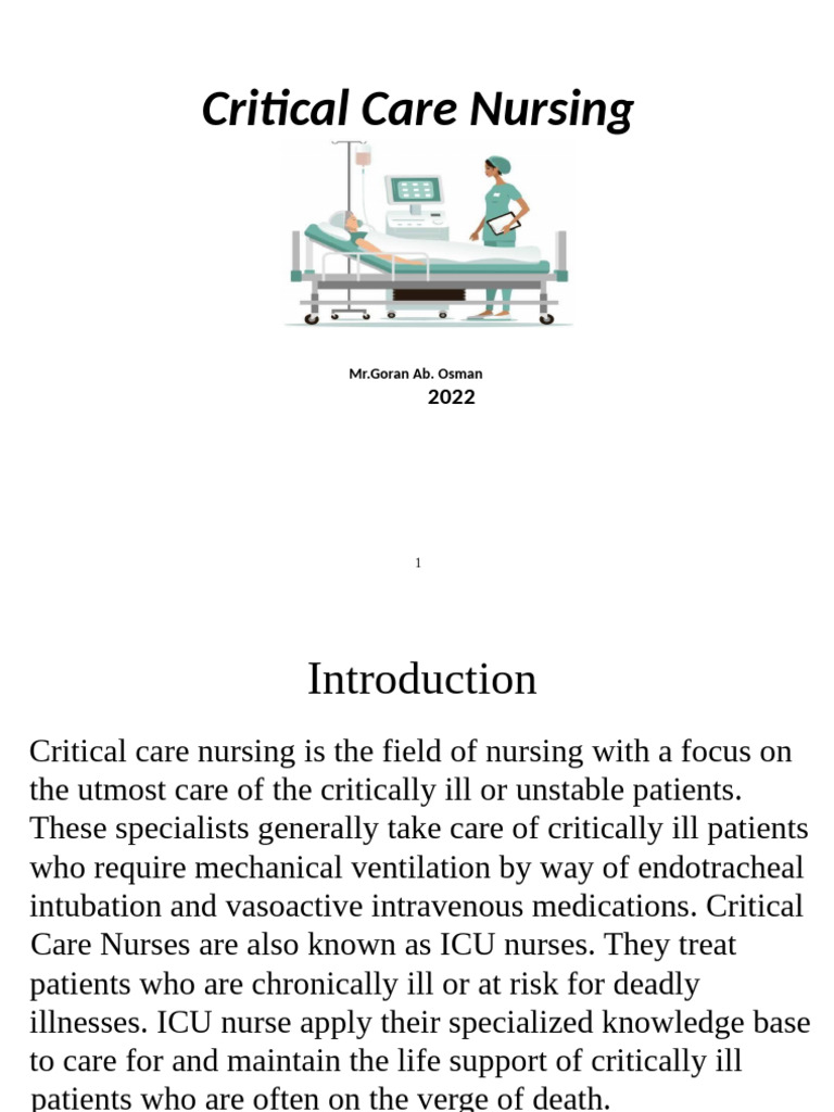 Critical Care Nursing 12 | PDF | Shock (Circulatory) | Intensive Care ...