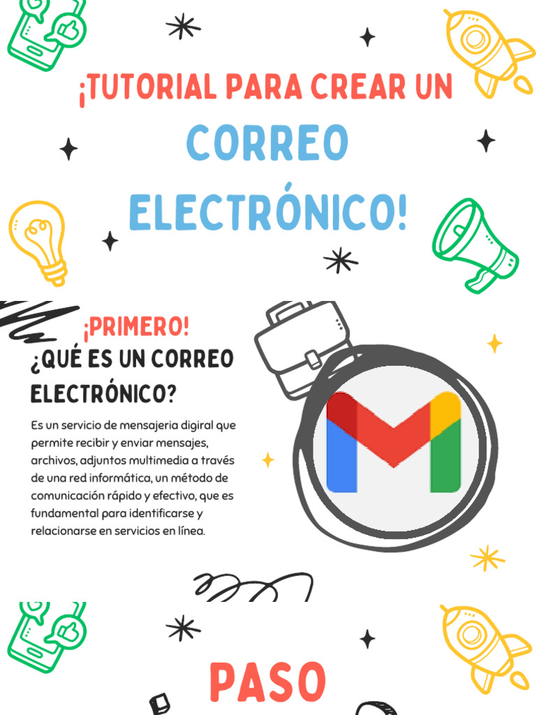 Tutorial de como crear un Gmail(correo electrónico) | PDF | Gmail ...