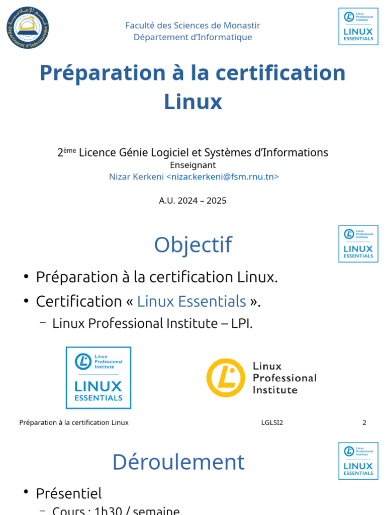 Préparation à la certification Linux | PDF | Linux | Informatique