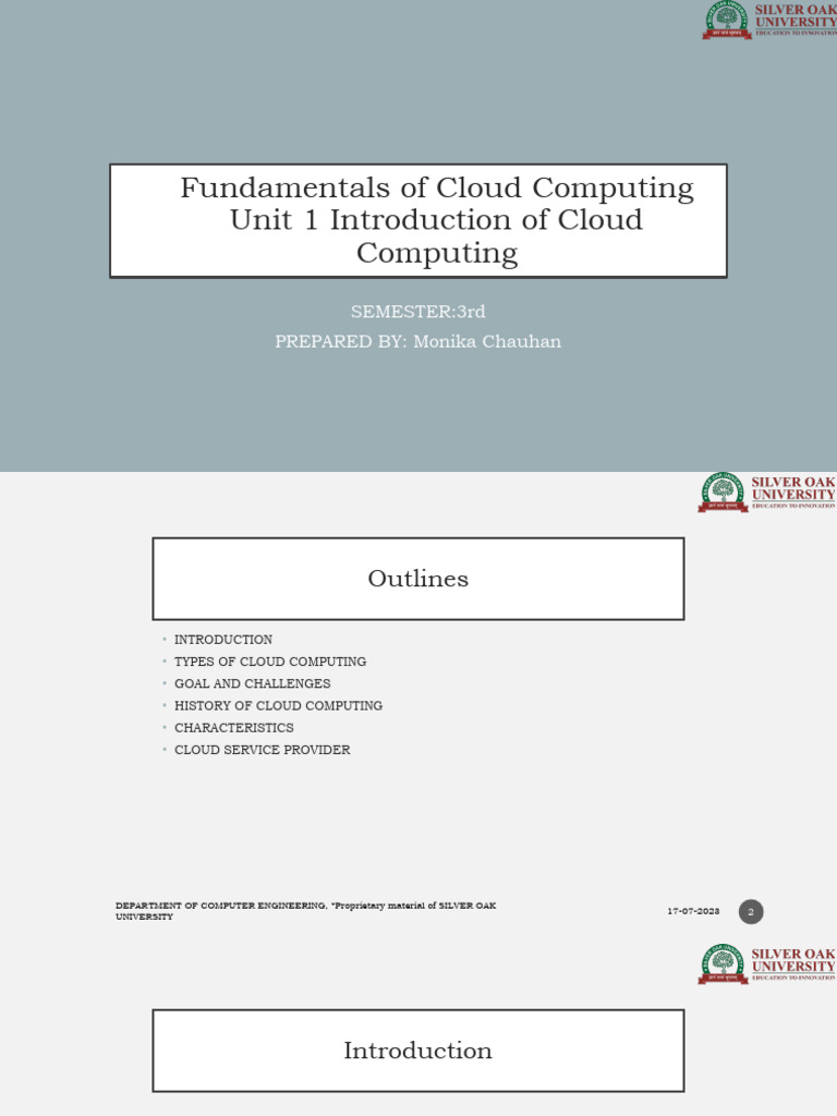 Introduction to Cloud Computing Basics | PDF | Cloud Computing ...