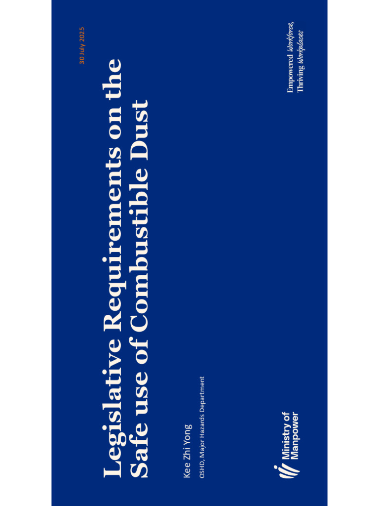 Combustible Dust Safety Regulations Guide | PDF | Safety | Occupational ...