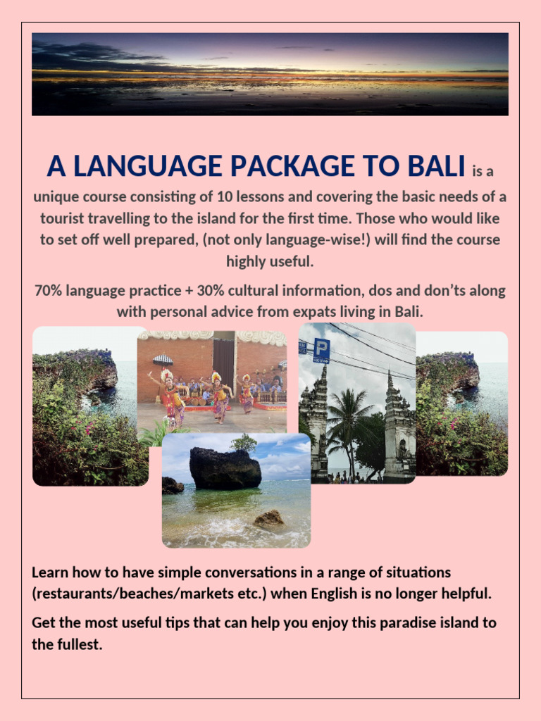Essential Bali Language Course Guide | PDF