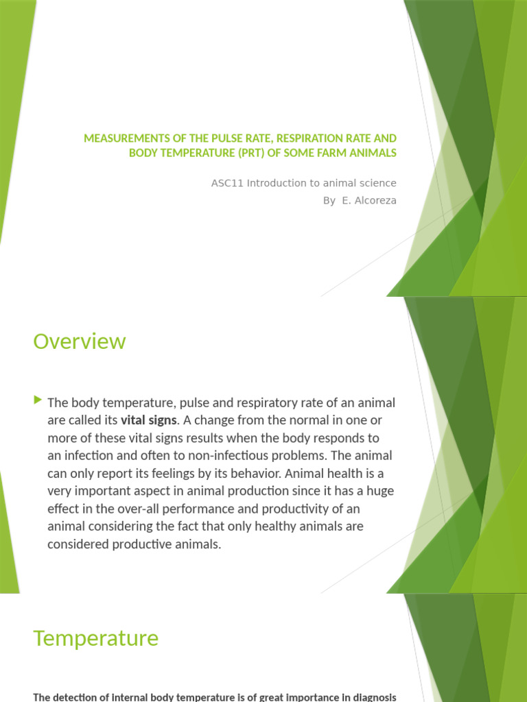 Pulse Rate Temperature PRT | PDF | Respiratory System | Thermoregulation