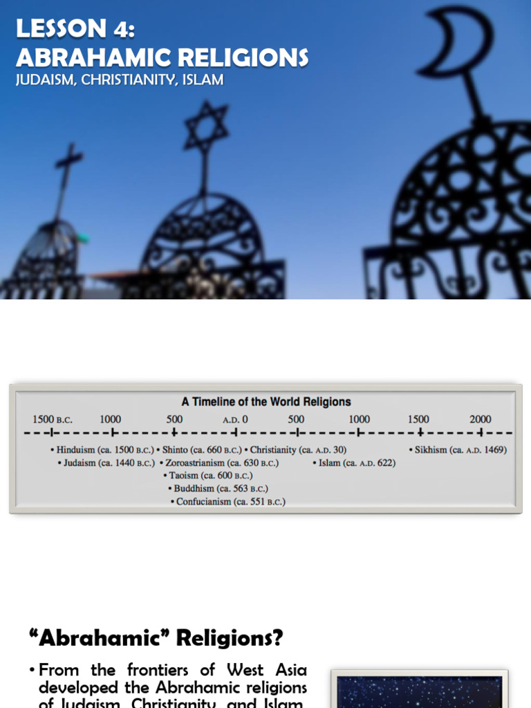 Overview of Abrahamic Religions: Judaism | PDF | Hebrew Bible | High ...