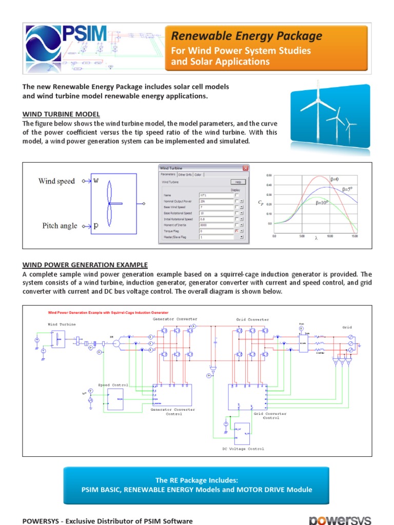 PSIM Software for Renewable Energy Solutions | PDF | Electrical ...