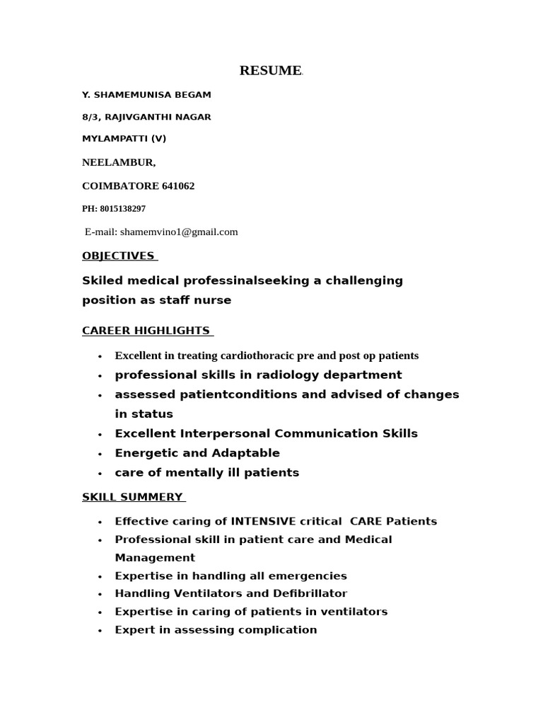 Shamem Resume | PDF