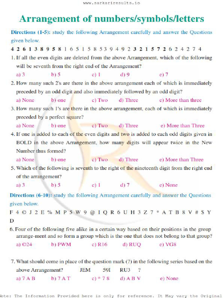 Arrangements | PDF