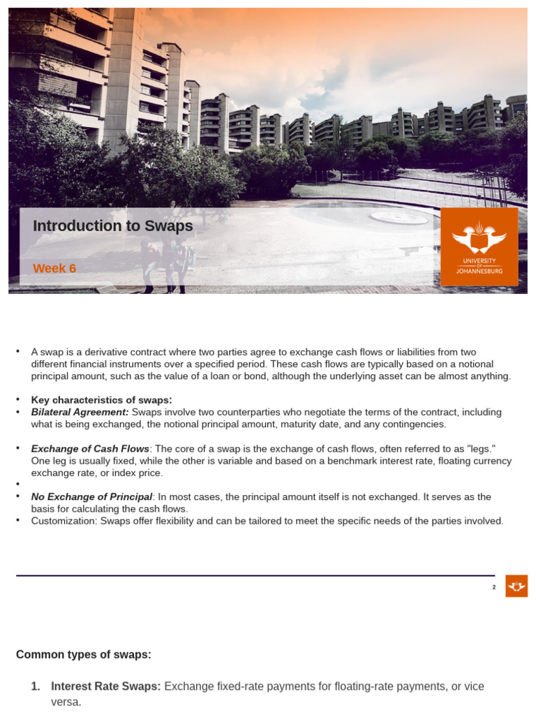 Understanding Swaps: Types and Uses | PDF | Swap (Finance) | Interest ...