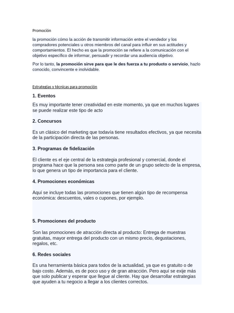 Estrategias Efectivas de Promoción | PDF | Marketing | Cupón