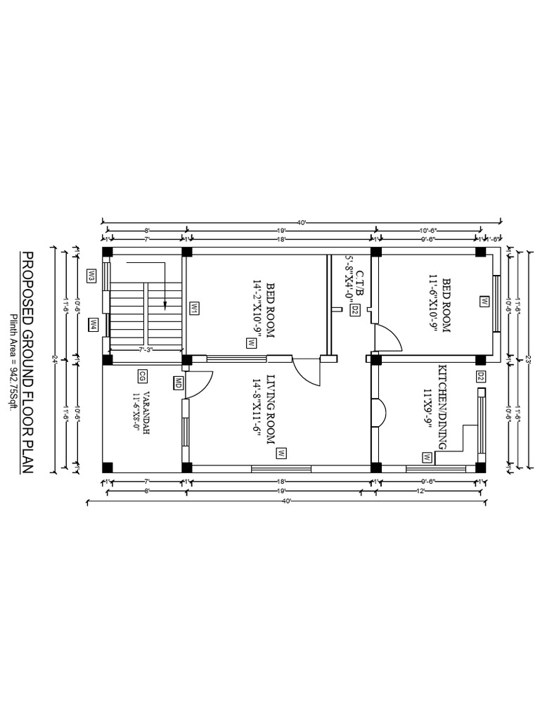 Proposed Ground Floor Plan Layout | PDF