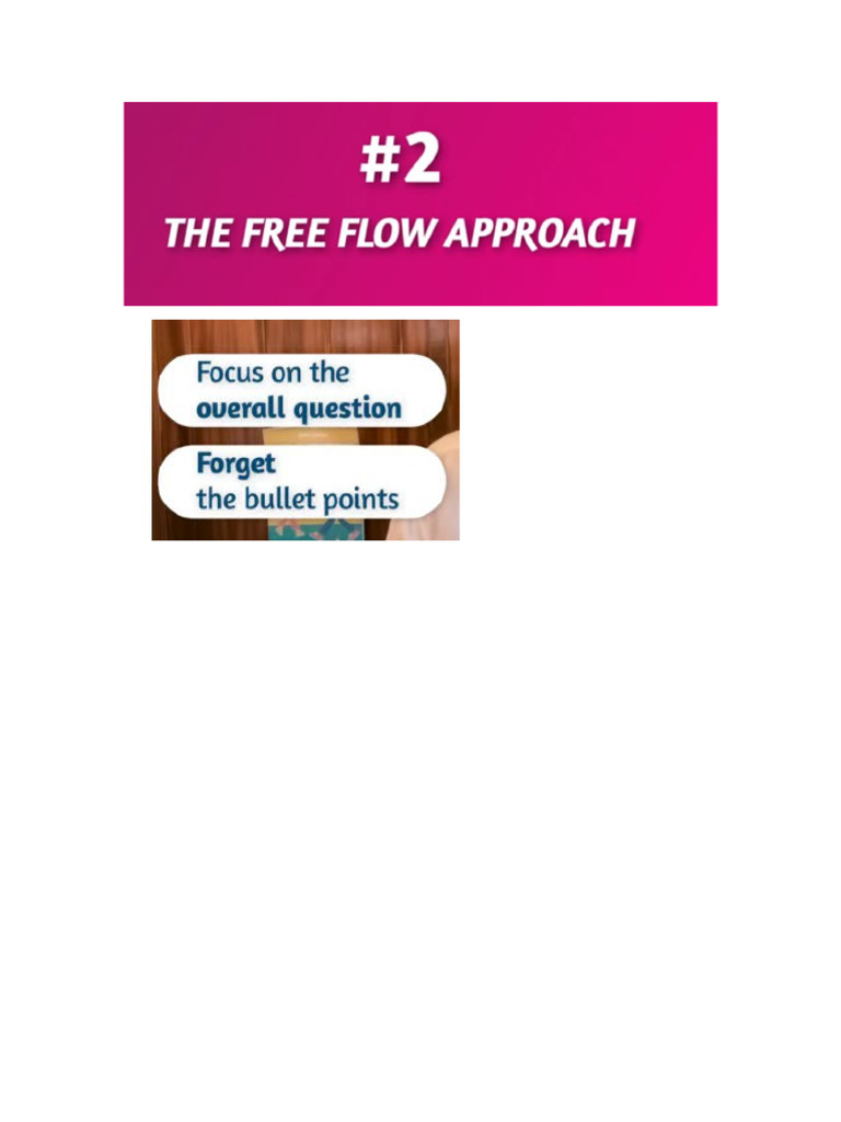 Free Flow Approach | PDF