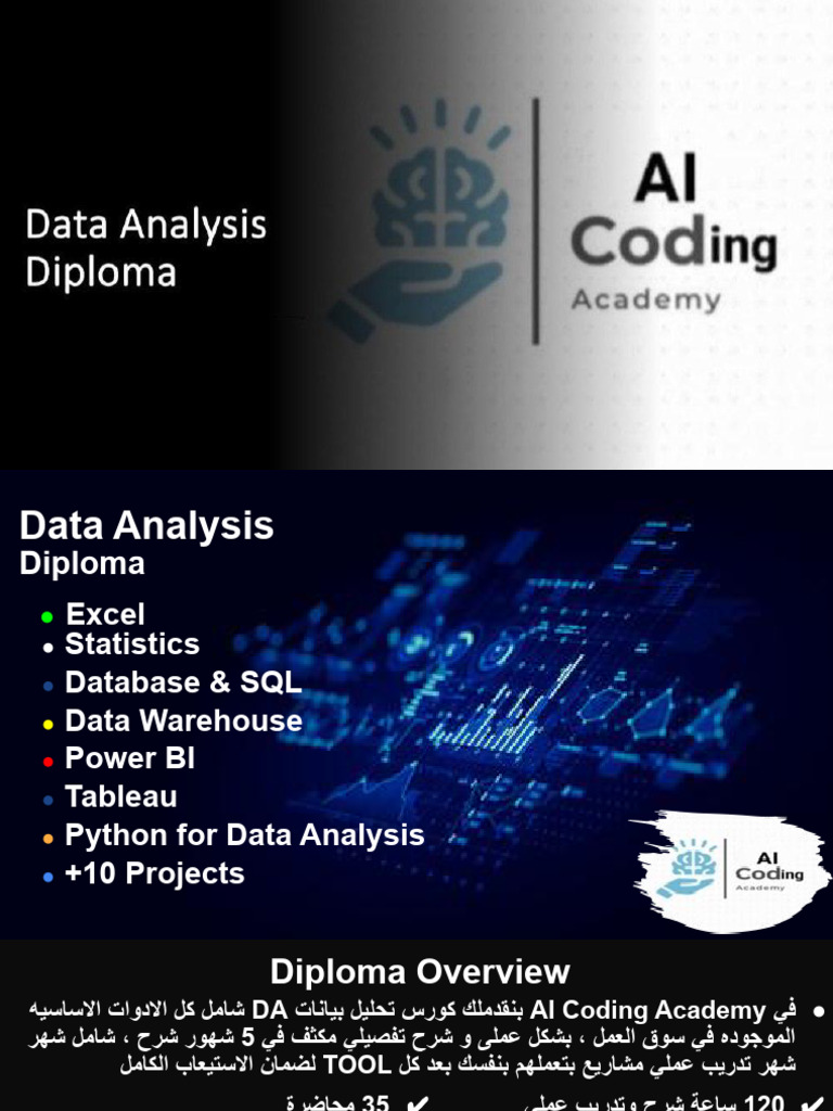 Data Analysis Diploma Course Overview | PDF | Data Warehouse | Data