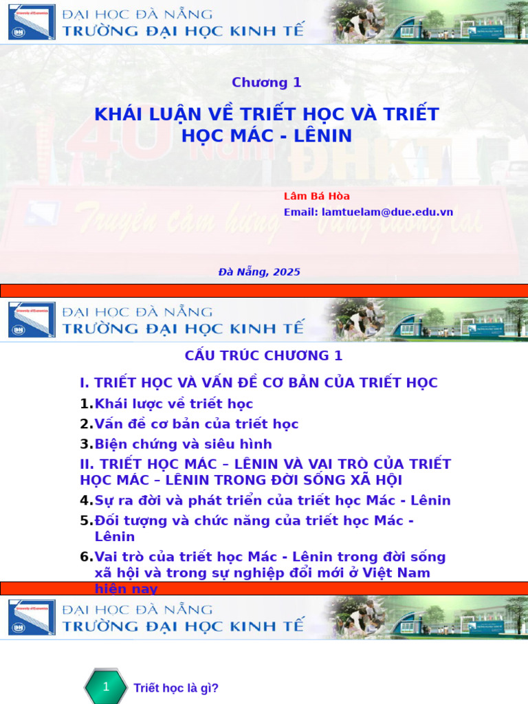 1.chuong - 1. Khai Luan Ve Triet Hoc Va Triet Hoc Mac - Lenin - 2024 | PDF