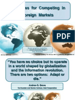 Strategies For Competing in Foreign Markets: Screen Graphics Created By: Jana F. Kuzmicki, Ph.D. Troy University