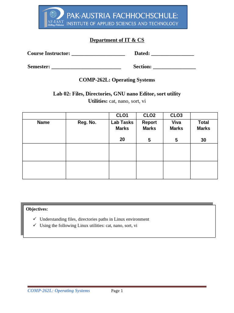 Operating Systems Lab: Linux Commands Guide | PDF | Directory ...