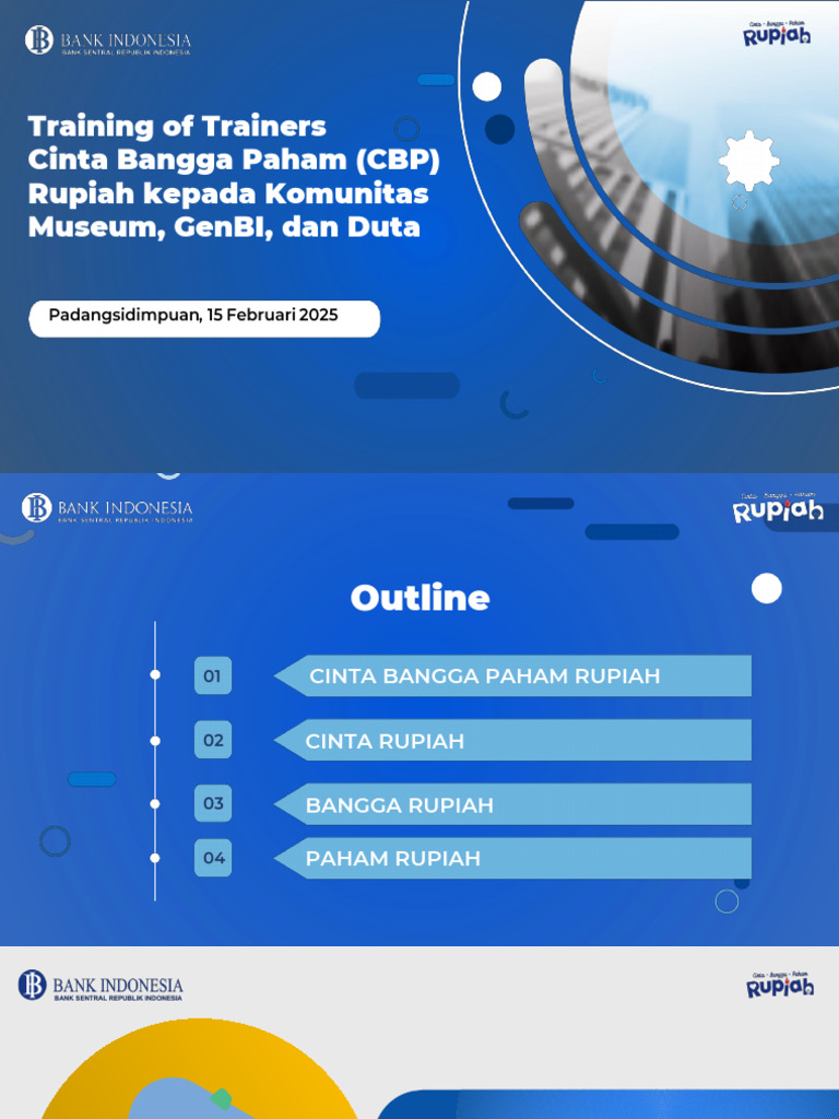 ToT Edukasi Rupiah - CBP Rupiah | PDF