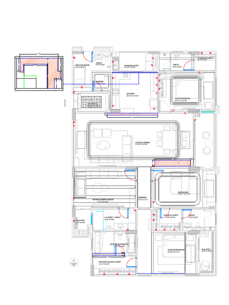 Architectural Floor Plan Layouts | PDF | Room | Domestic Life