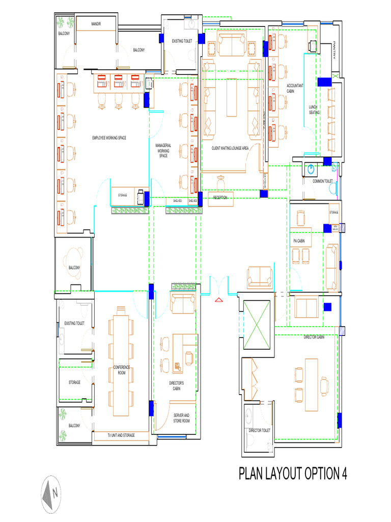 Office Layout Plan Option 4 | PDF
