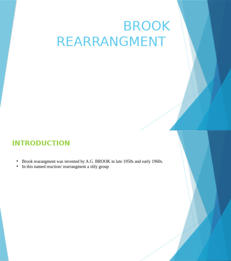 Brook Rearrangment | PDF