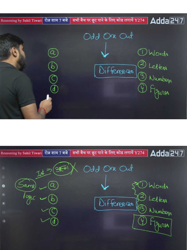Odd On Out Reasoning RRB | PDF