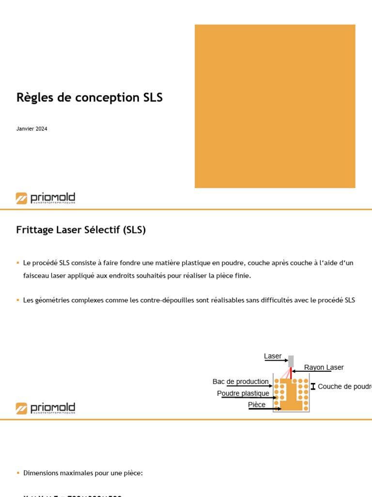 Règles de conception pour SLS Alumide | PDF | Impression 3D | Plastique