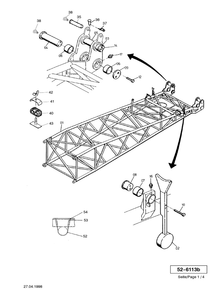 Bottom Piece Boom 52-6113b TruckCrane TelescopicBom | PDF