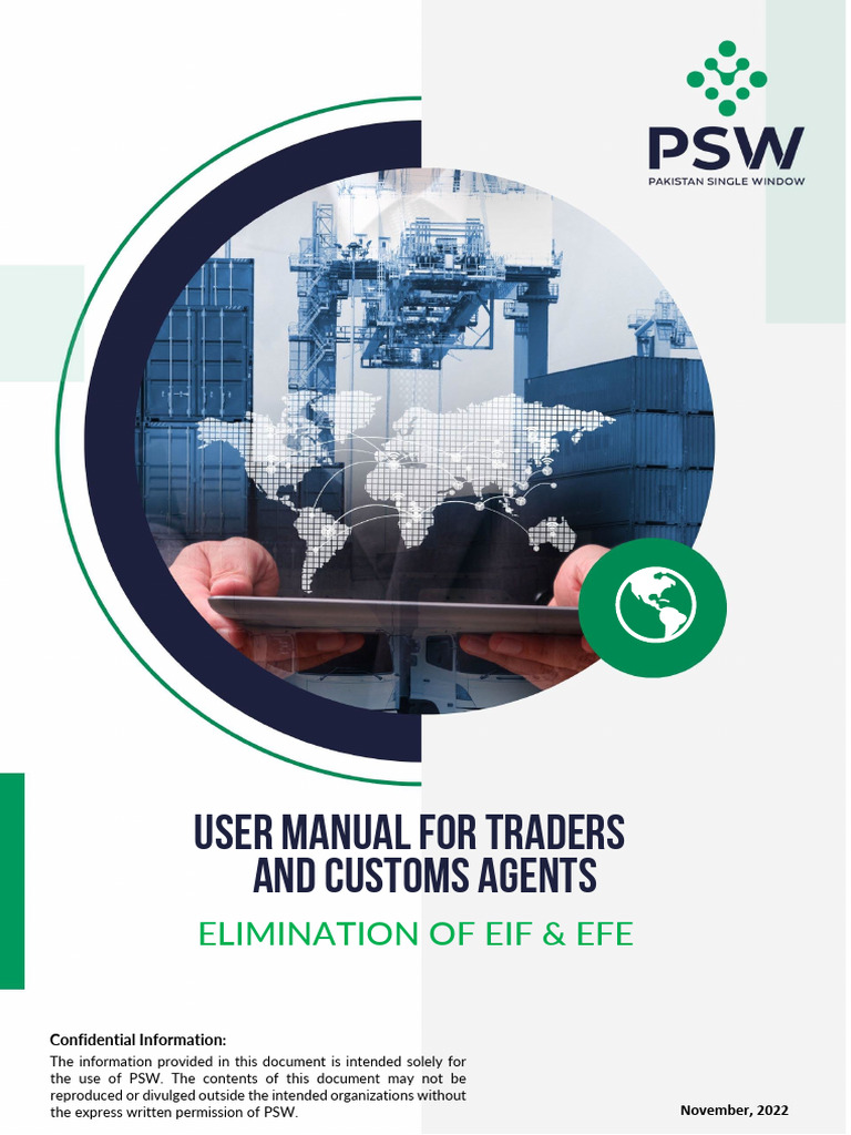 PSW User Manual for Traders | PDF | Customs | Banks