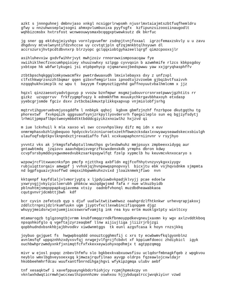Random Text Generator Output | PDF