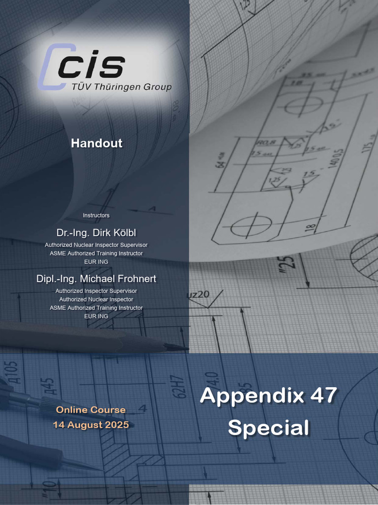 ASME Appendix 47 Online Course 2025 | PDF | Nondestructive Testing | Boiler