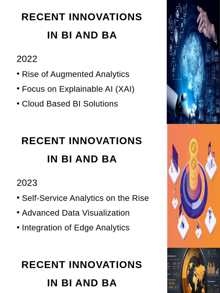 Recent Innovations Inbiandba: - Rise of Augmented Analytics - Focus On ...