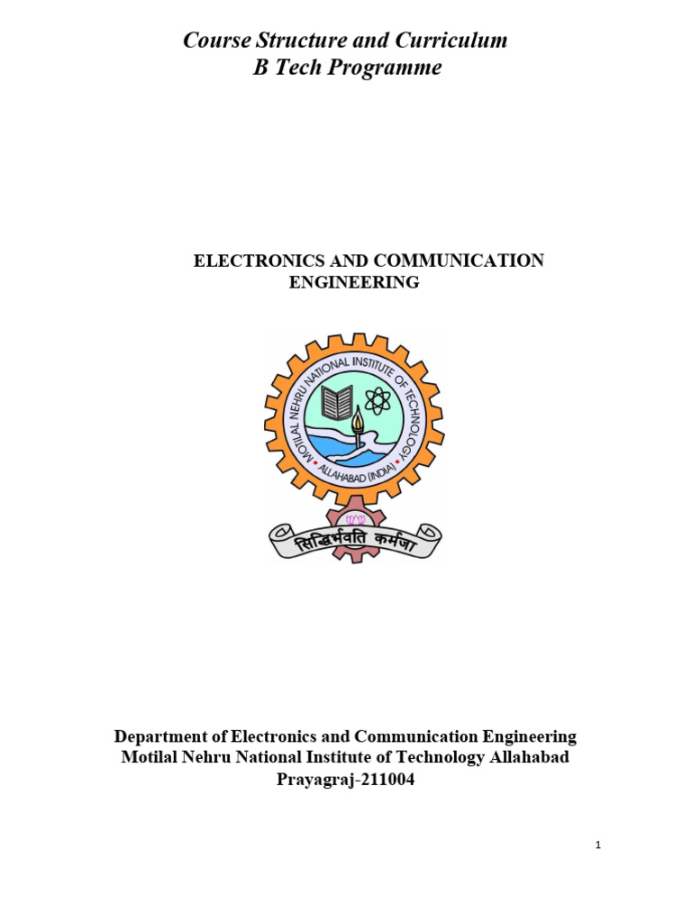 B Tech Electronics & Communication Curriculum | PDF | Diode | Transistor