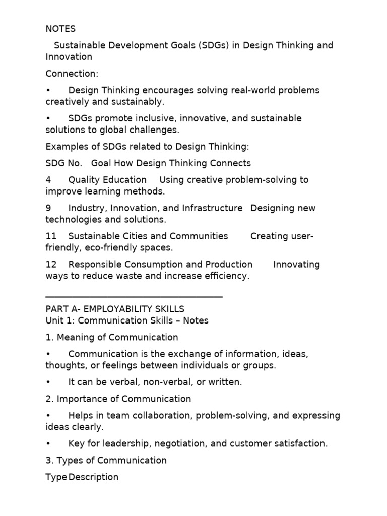 Design Thinking for Sustainable Goals | PDF | Communication | Nonverbal ...