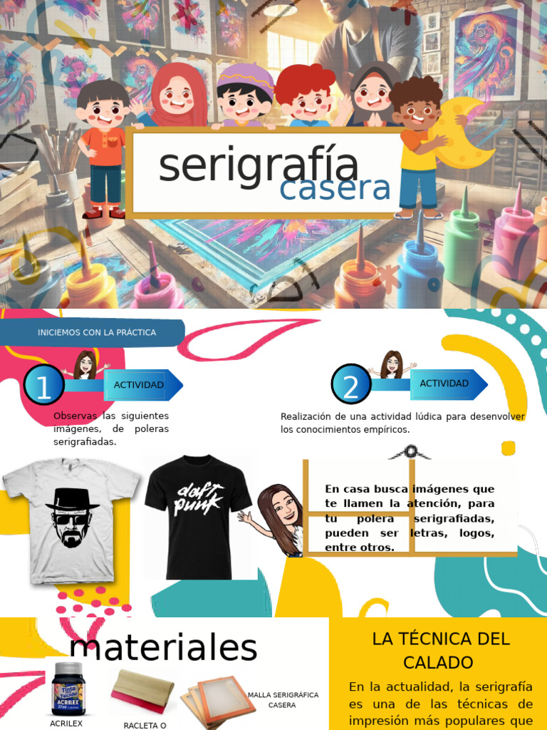 Diapositiva de Serigrafía Casera | PDF | Diseño gráfico | Impresión
