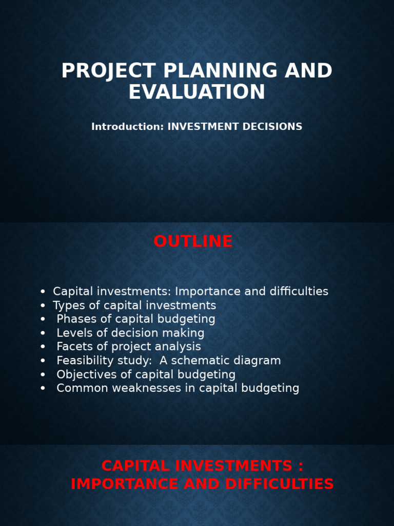 Capital Budgeting: Key Concepts & Challenges | PDF | Capital Budgeting ...