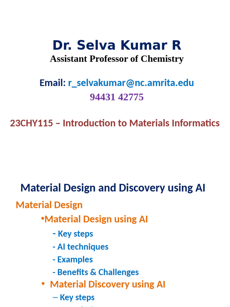 AI-Driven Materials Design Insights | PDF | Machine Learning ...