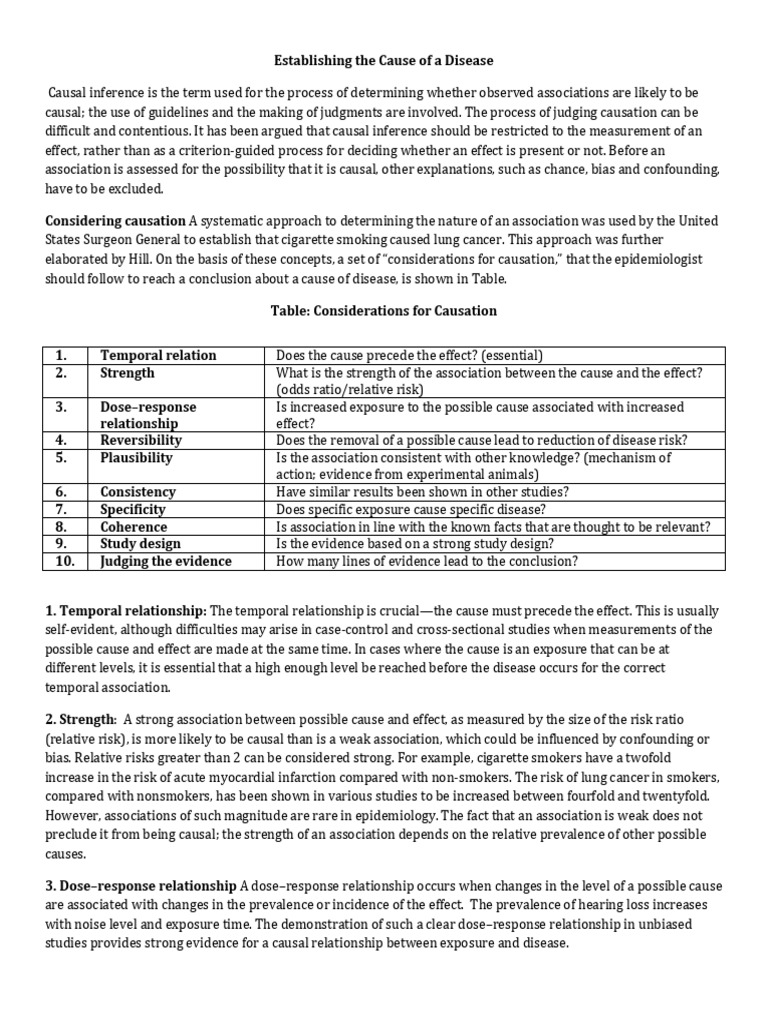 Causal Inference in Epidemiology | PDF | Causality | Epidemiology