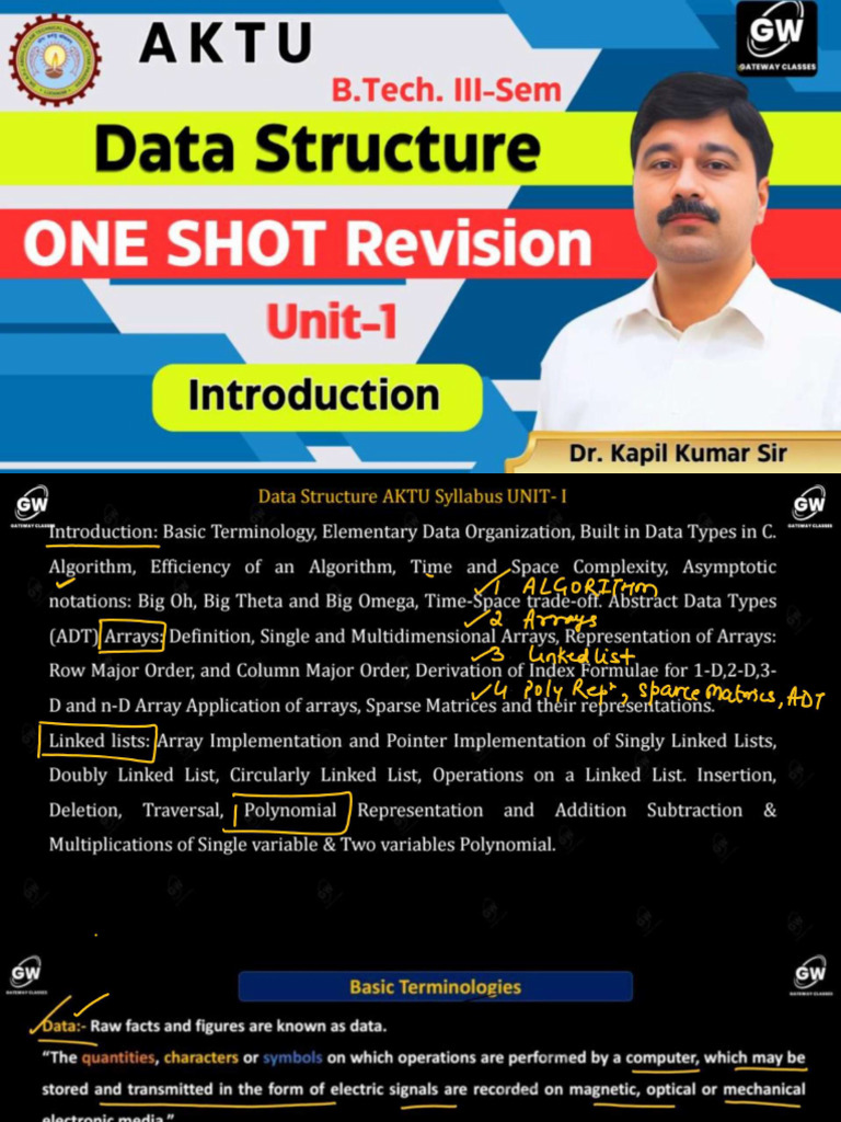 Ds U 1 One Shot P 1 + P 2 Notes | PDF