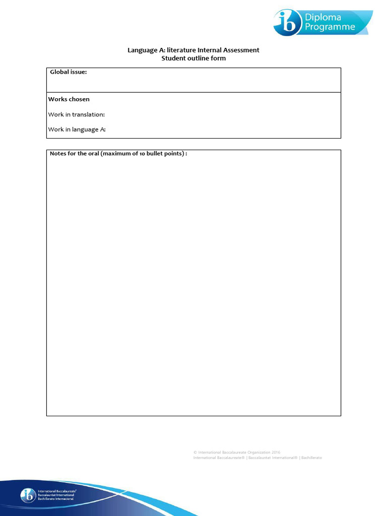 Outline Form Lit en | PDF