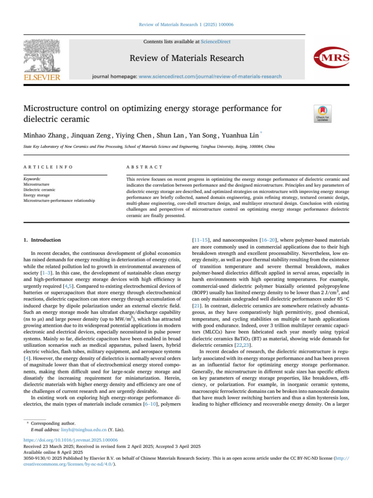 Optimizing Dielectric Ceramic Energy Storage | PDF | Dielectric ...
